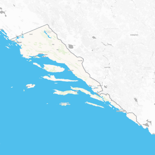 Plan okolice Šibenik-Dubrovnik